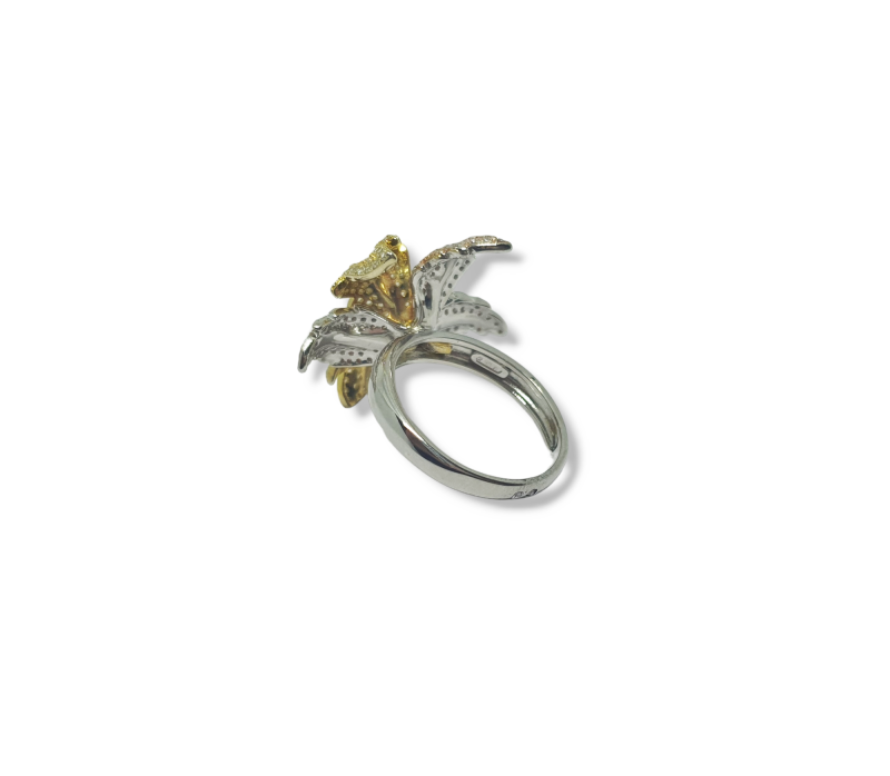 Anel Prata Flor Trocilor - Image 3