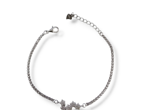 Pulseira Prata Estrelas