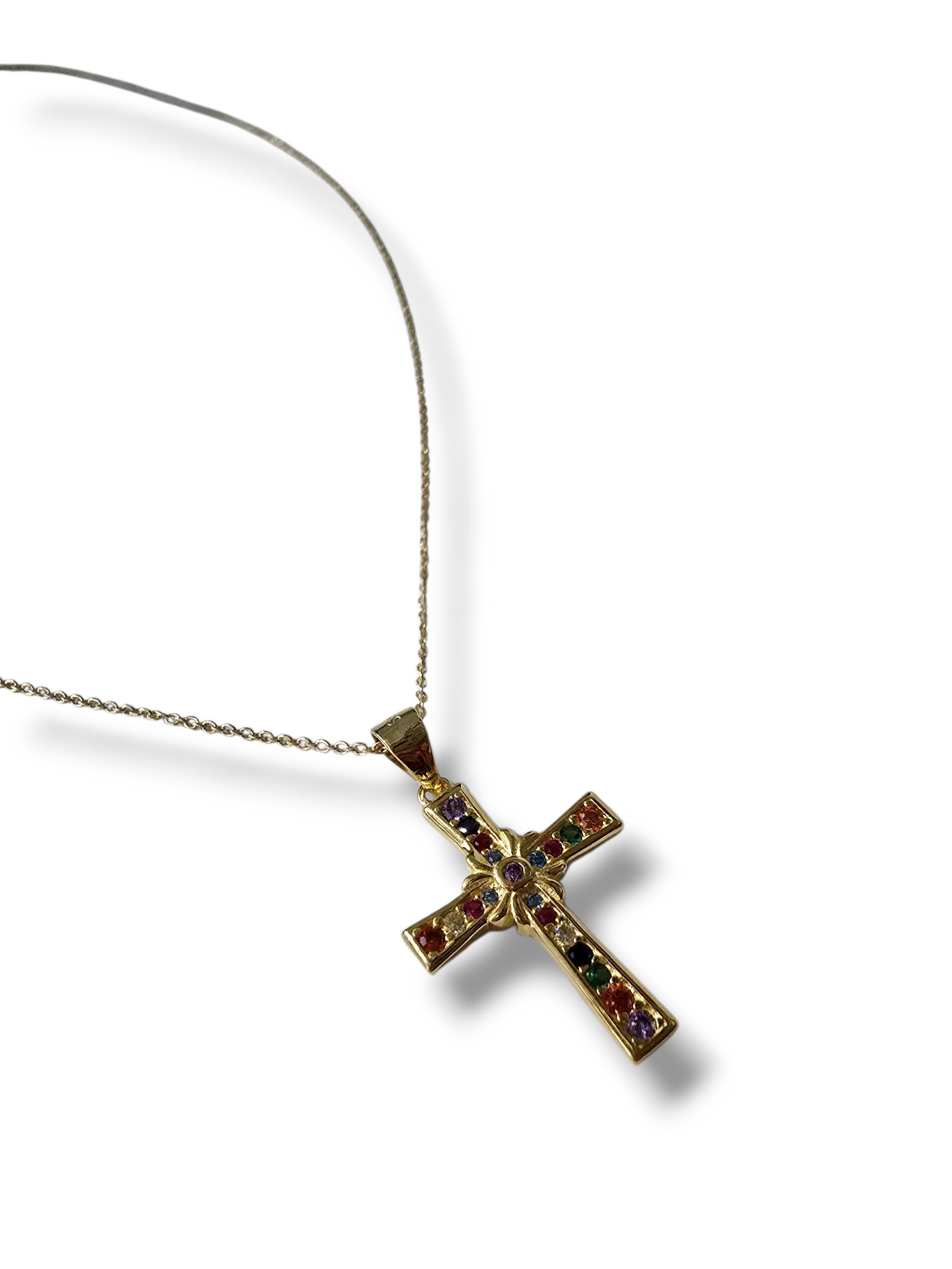 Fio Prata Dourada Cruz - Image 2