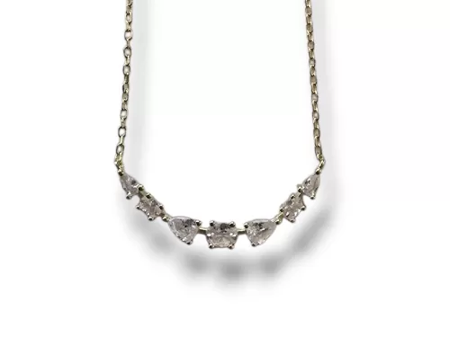 Fio Prata Dourada Zirconias