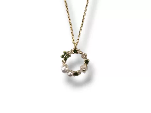 Colar Prata Dourada Pendente Flor Borboleta