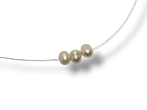 Fio Prata Nylon Pérolas