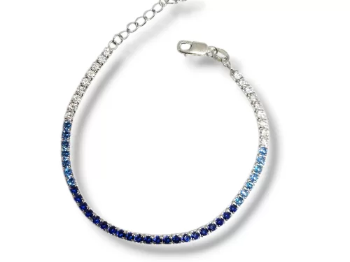 Pulseira Prata Riviera Azul