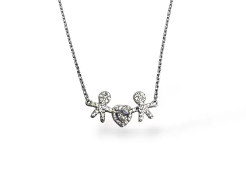 Fio Prata Meninos Coração